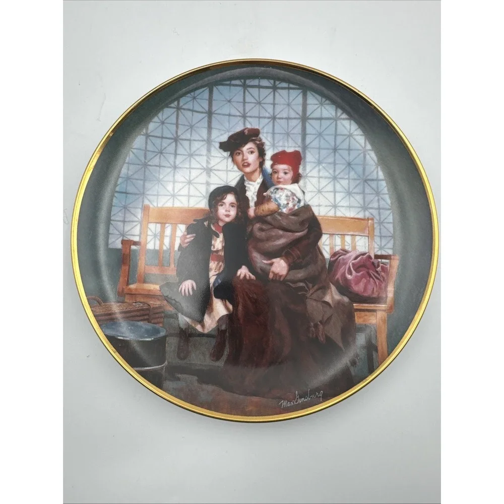 The Franklin Mint Collectors Plate :‎ The Ellis Island Lot Of 6 by Max Ginsburg